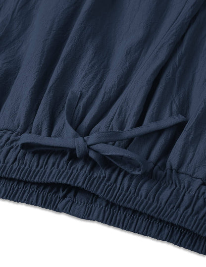 Cotton Linen Style Loose Yoga Pants