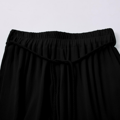 women's casual solid color loose skirt two-piece suit