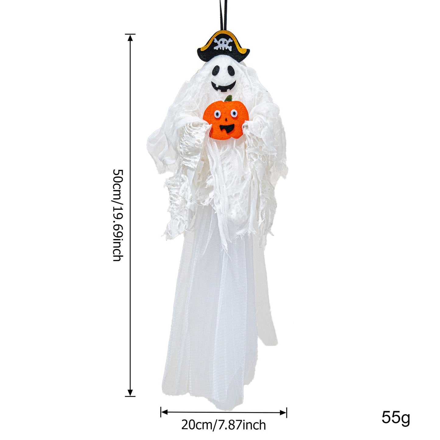 Spooky Halloween ghost witch pirate hanging decoration