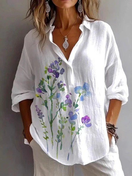 2025 New Style Women's Printed Fashion Shirt