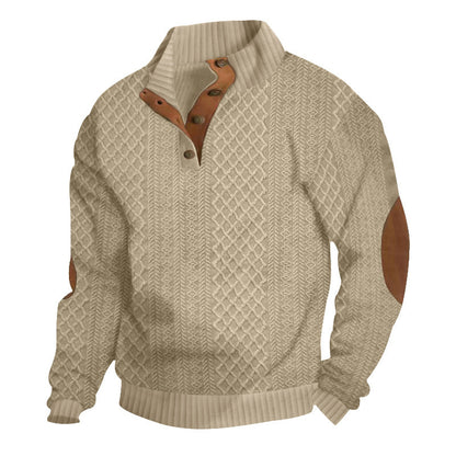 Men's  Long Sleeve Cashmere Sports Sweater