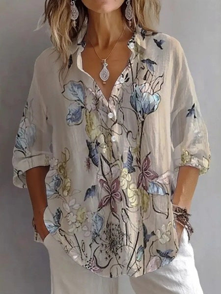 2025 New Style Women's Printed Fashion Shirt