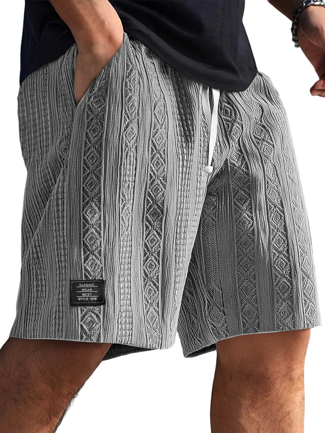 Men's daily casual and comfortable short pants with stylish patterns
