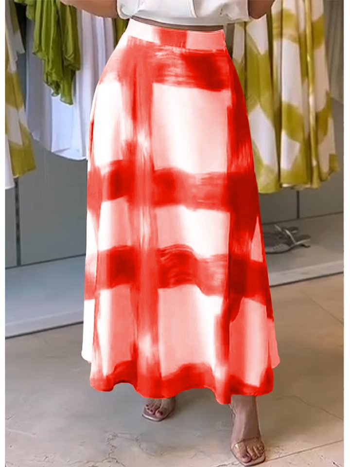 Women's Printed Midi Skirt