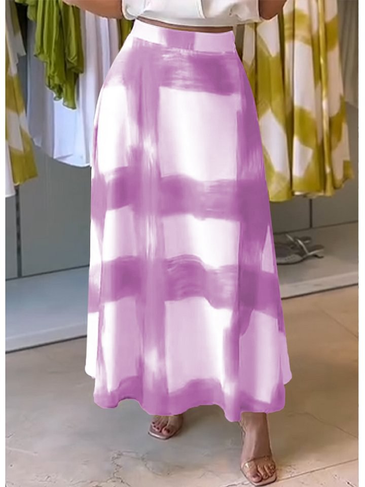 Women's Printed Midi Skirt