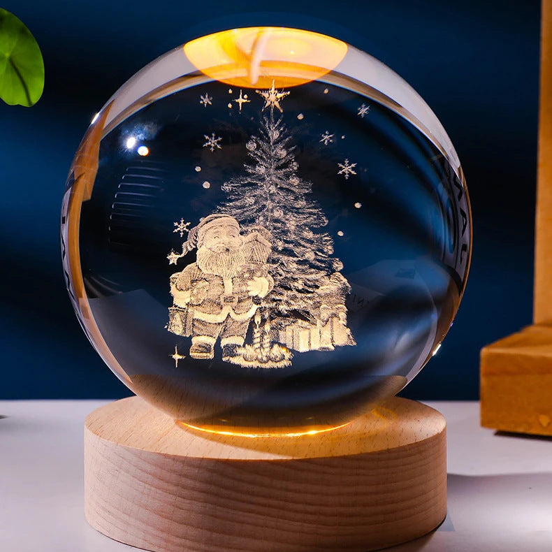 (🔥Hot Sale🔥) 3D Planet Crystal Ball🎄