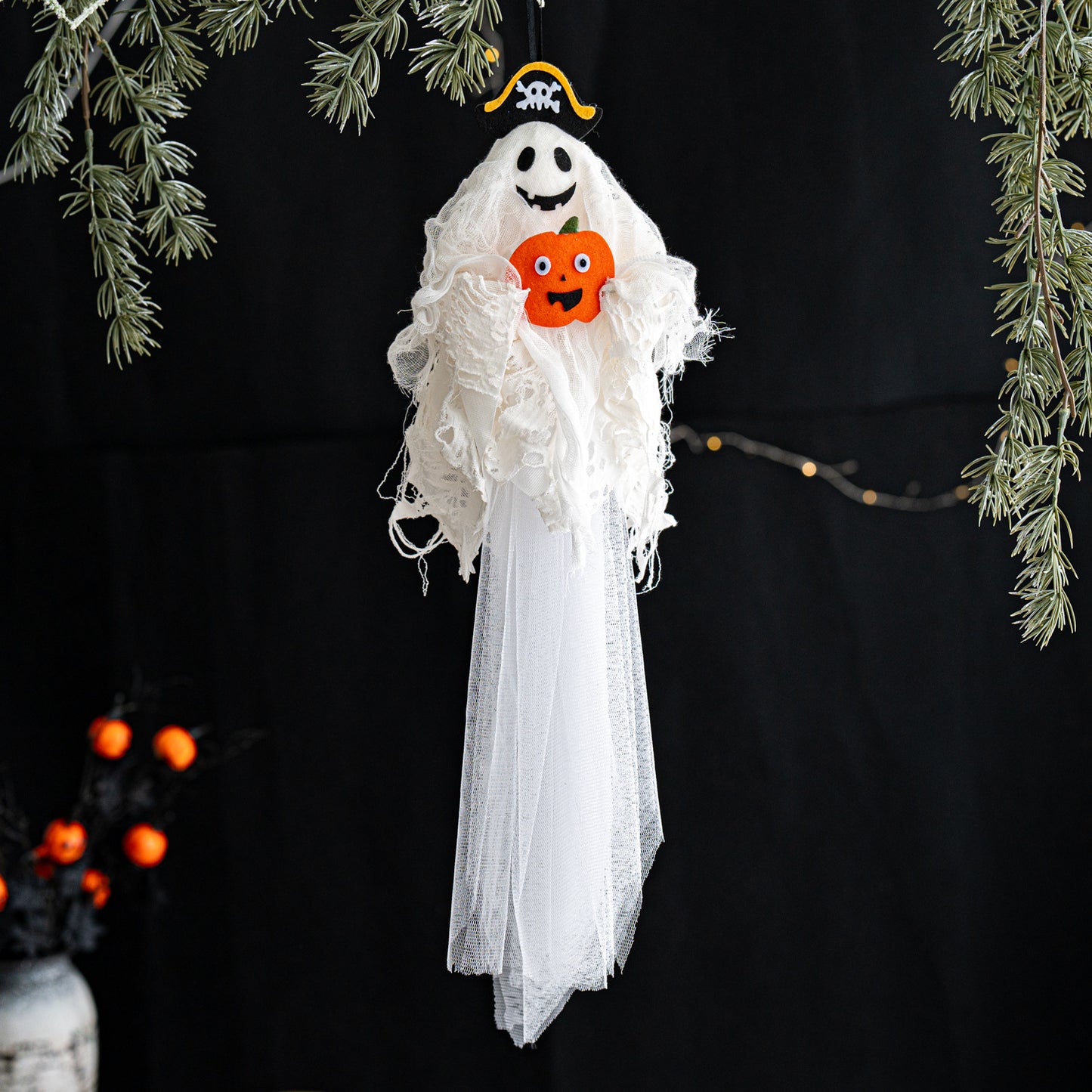 Spooky Halloween ghost witch pirate hanging decoration