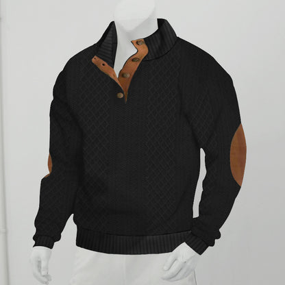 Men's  Long Sleeve Cashmere Sports Sweater