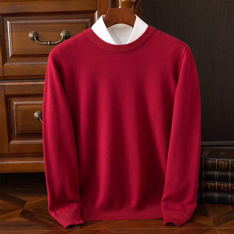 Men's Long Sleeve Cashmere Sweater