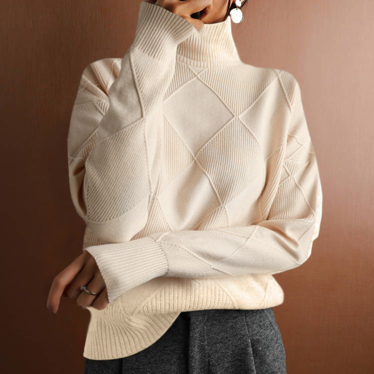 Women’s Cashmere Turtleneck Sweater – Elegance Meets Comfort