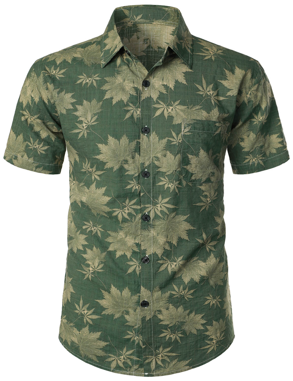 Men's Retro Casual Holiday Pocket Hawaiian Shirt