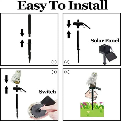 Odeiun™ Solar Powered Owl Garden Light for Outdoor Decoration