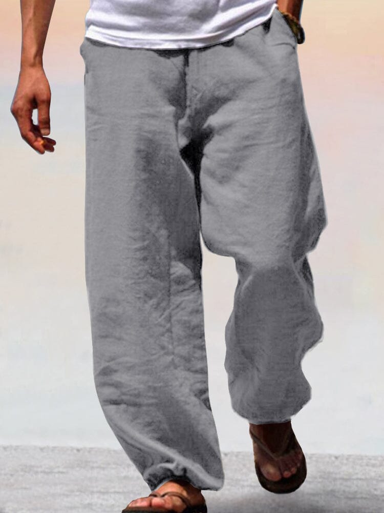 Soft Cotton Linen Wide Leg Pants