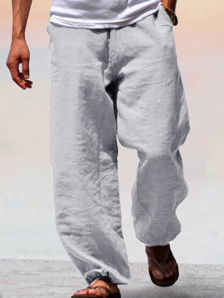 Soft Cotton Linen Wide Leg Pants