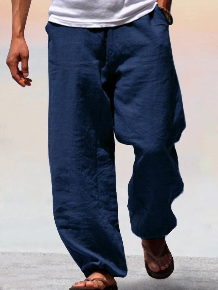 Soft Cotton Linen Wide Leg Pants
