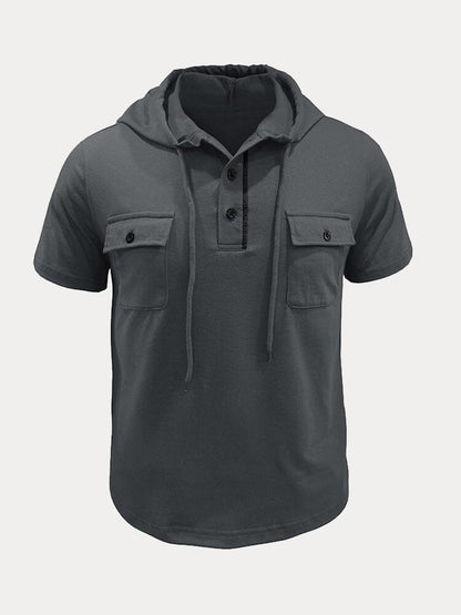 Athleisure Cargo Hooded Shirt