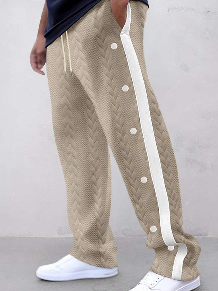 Fashion Jacquard Textured Pants