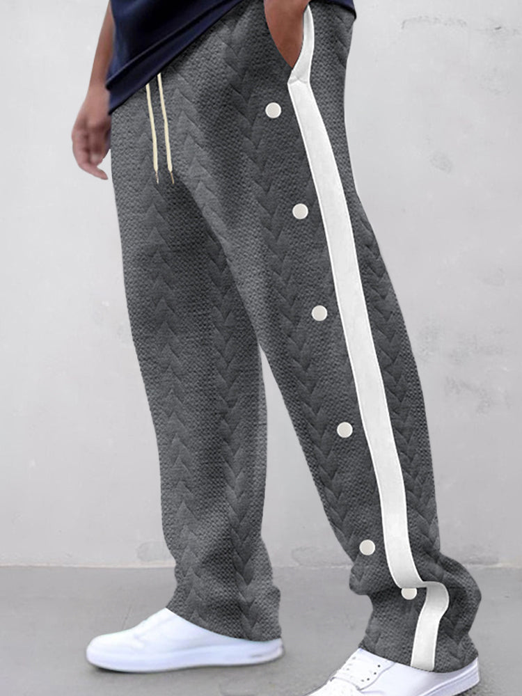 Fashion Jacquard Textured Pants