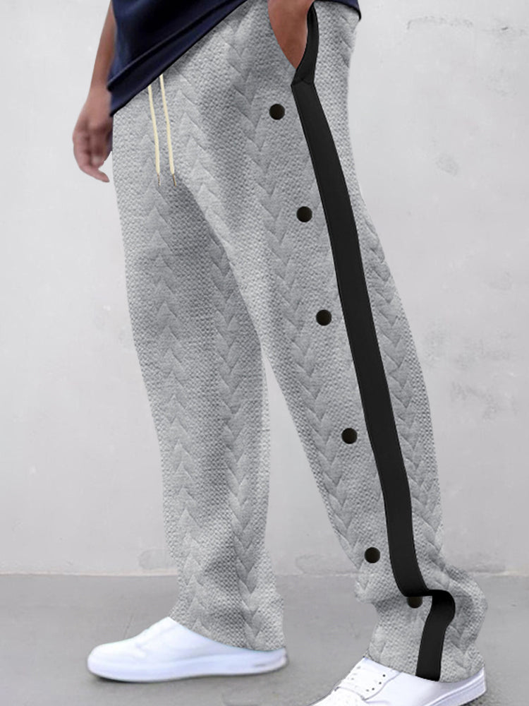 Fashion Jacquard Textured Pants
