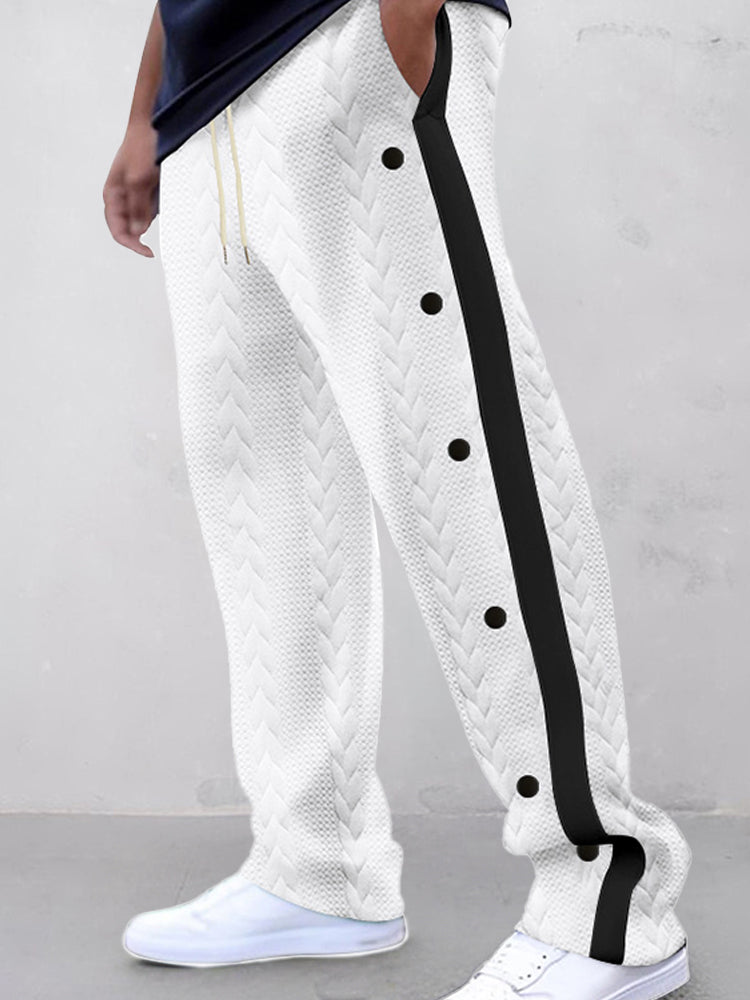 Fashion Jacquard Textured Pants