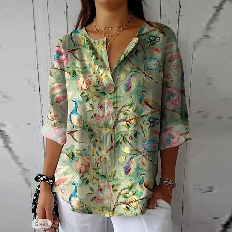 Elegant Floral Blouse