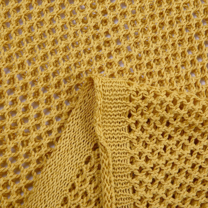 Knitted Hooded Lightweight Loose-Fit Sun-Protective Sweater