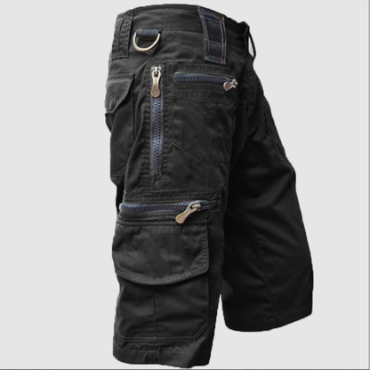 2025 Mens Zip Denim Outdoor Sports Shorts Trousers
