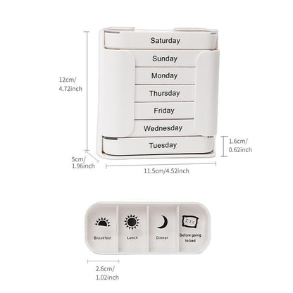 💊 Stay on Track - ✨7-Day Medication Organizer - For Effortless Health Management! 📅