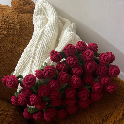 💝Thoughtful gift 50% OFF - Handmade Yarn DIY Bouquet & Blanket Material Kit