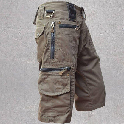 2025 Mens Zip Denim Outdoor Sports Shorts Trousers