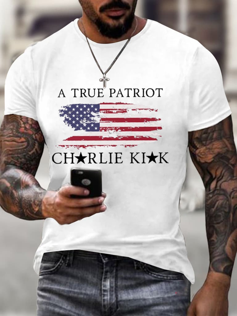 True Patriot Printed Casual T-shirt