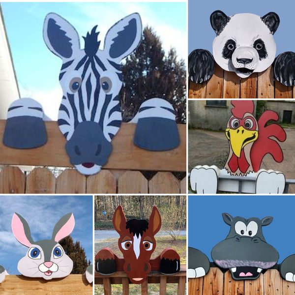 Fence Peeping Courtyard Art Decoration