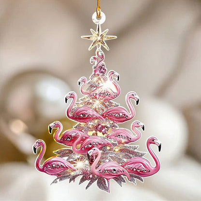 Flamingo Christmas Ornaments