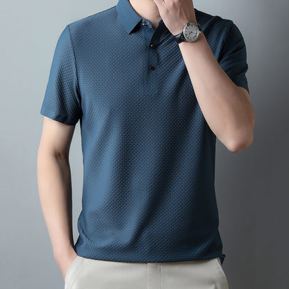New men's POLO shirt short-sleeved T-shirt