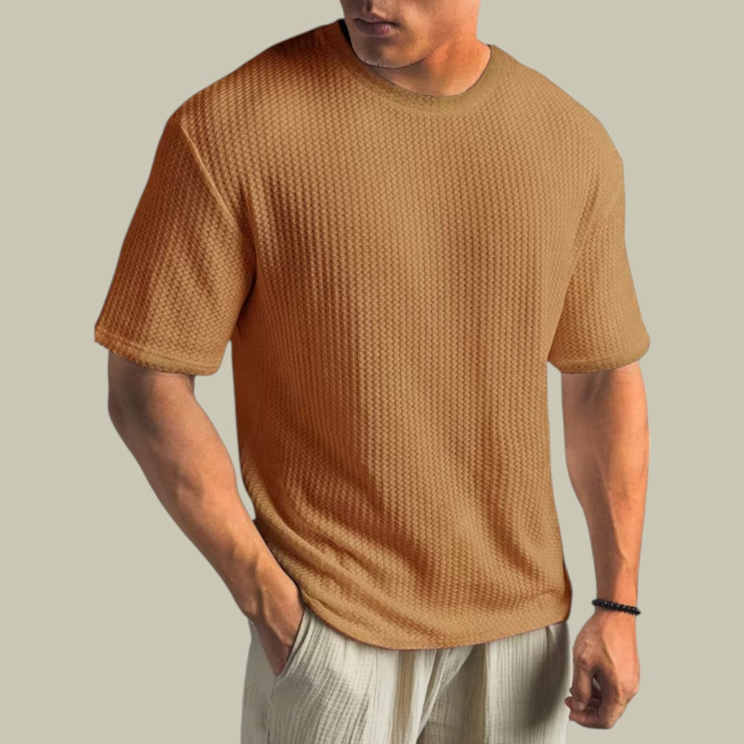 Men's Casual Waffle Shirt