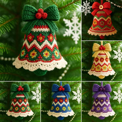 DIY Crochet Christmas Bell Ornament Kit