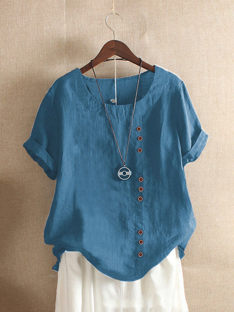 Cotton and Linen T-shirt