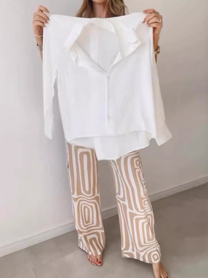 Basic Long Sleeve Two Piece Set