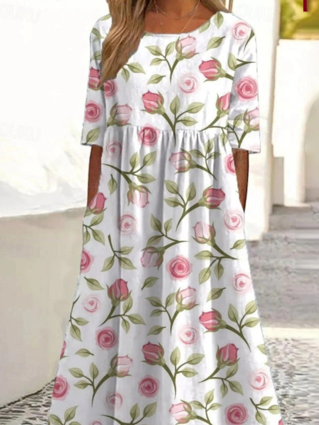 Women's Mid-Length Dress for Spring & Summer