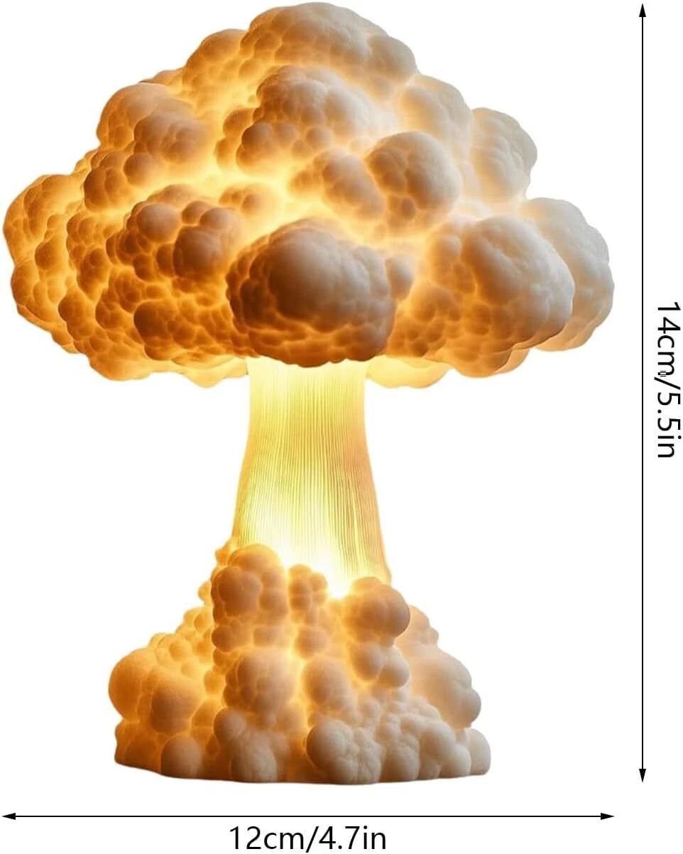 SheremArt Mushroom Cloud Lamp -A Sculptural Blast of Light That Redefines Home Decor