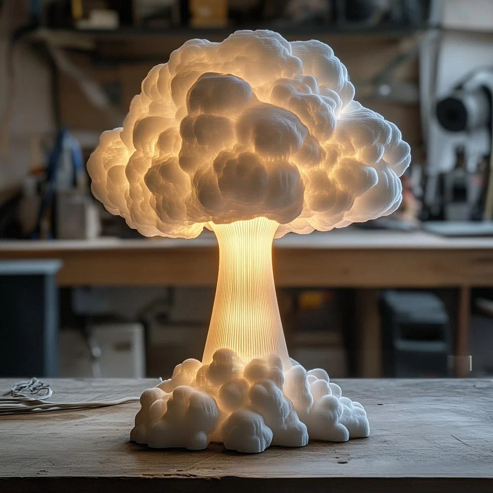 SheremArt Mushroom Cloud Lamp -A Sculptural Blast of Light That Redefines Home Decor