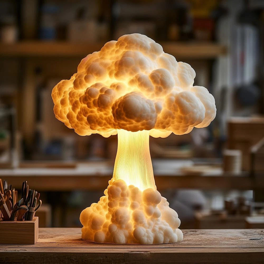 SheremArt Mushroom Cloud Lamp -A Sculptural Blast of Light That Redefines Home Decor