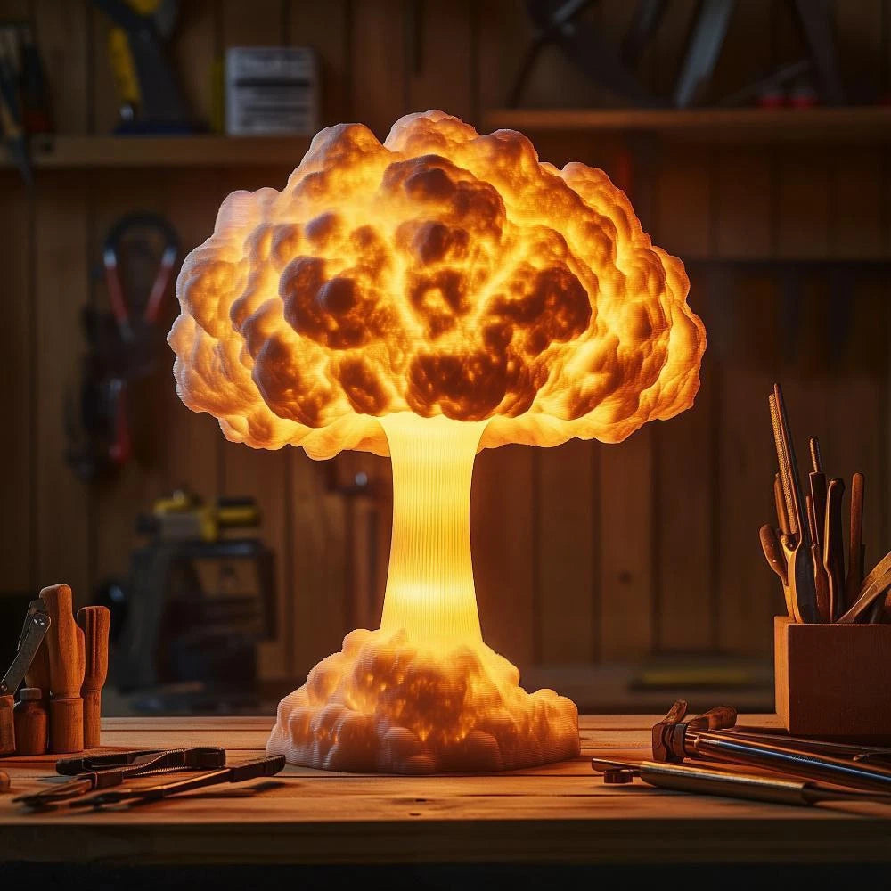 SheremArt Mushroom Cloud Lamp -A Sculptural Blast of Light That Redefines Home Decor