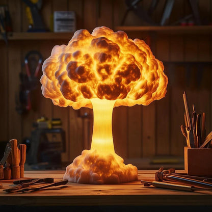 SheremArt Mushroom Cloud Lamp -A Sculptural Blast of Light That Redefines Home Decor
