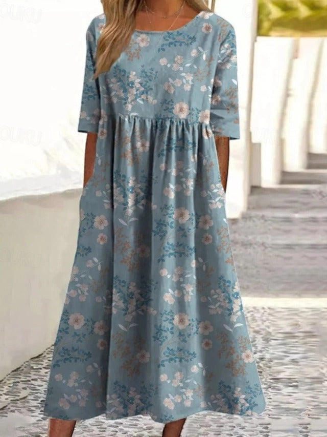 Women's Mid-Length Dress for Spring & Summer