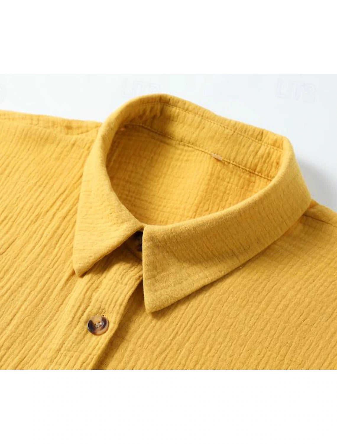 Women’s Cotton-Linen V‑Neck Mini Dress – Casual Fit